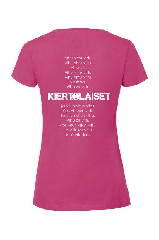 Kiertolaiset: Vittu vii - T-paita, naisten (selkä) - Vittujen Kevät